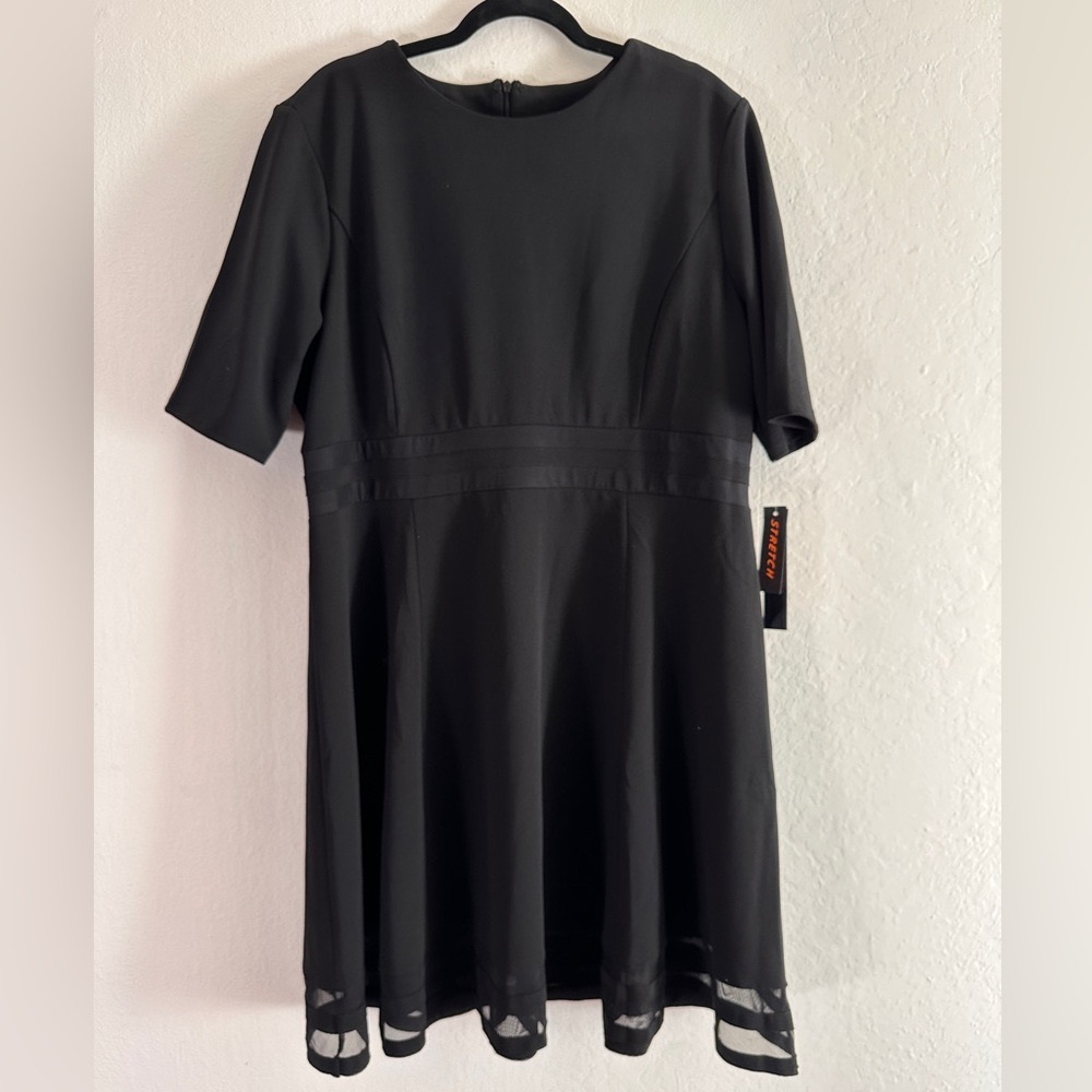 NWT Black fit and flare cocktail dress